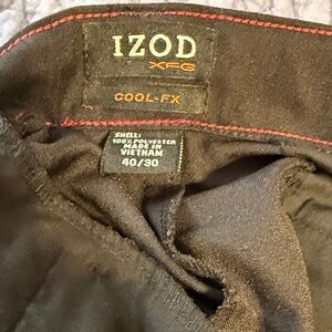 IZOD XFG Cool-FX  Black Trousers MENS 40W/30L